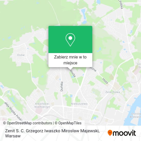 Mapa Zenit S. C. Grzegorz Iwaszko Mirosław Majewski