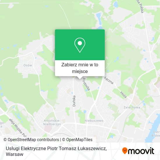 Mapa Usługi Elektryczne Piotr Tomasz Łukaszewicz