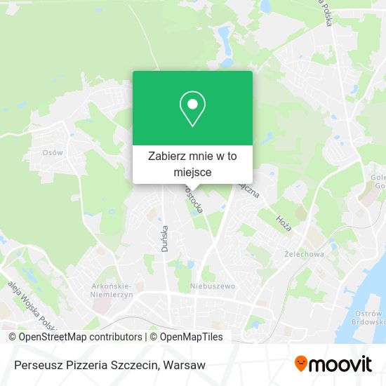 Mapa Perseusz Pizzeria Szczecin