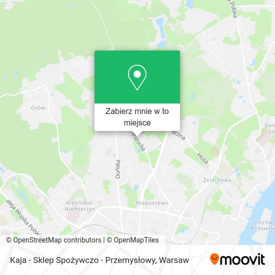 Mapa Kaja - Sklep Spożywczo - Przemysłowy