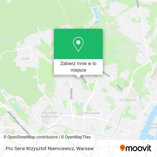 Mapa Pro Serw Krzysztof Niemcewicz