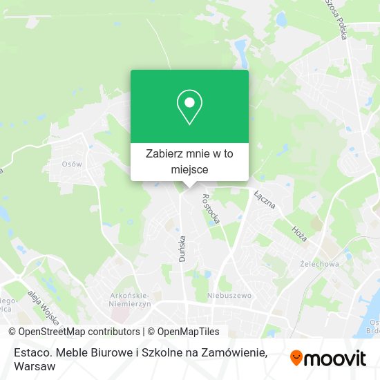 Mapa Estaco. Meble Biurowe i Szkolne na Zamówienie