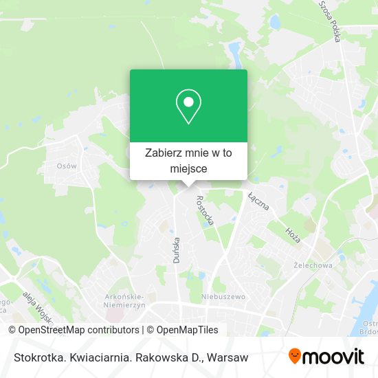 Mapa Stokrotka. Kwiaciarnia. Rakowska D.