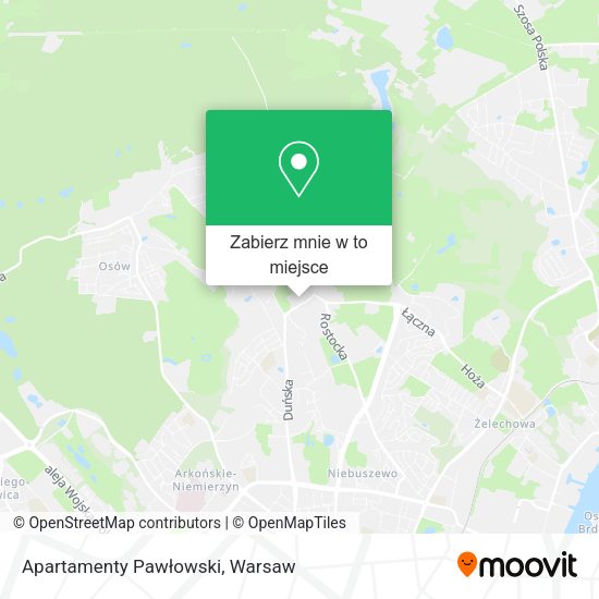 Mapa Apartamenty Pawłowski