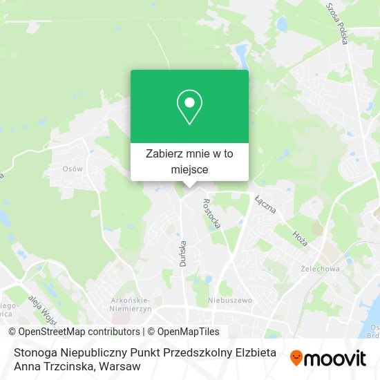 Mapa Stonoga Niepubliczny Punkt Przedszkolny Elzbieta Anna Trzcinska