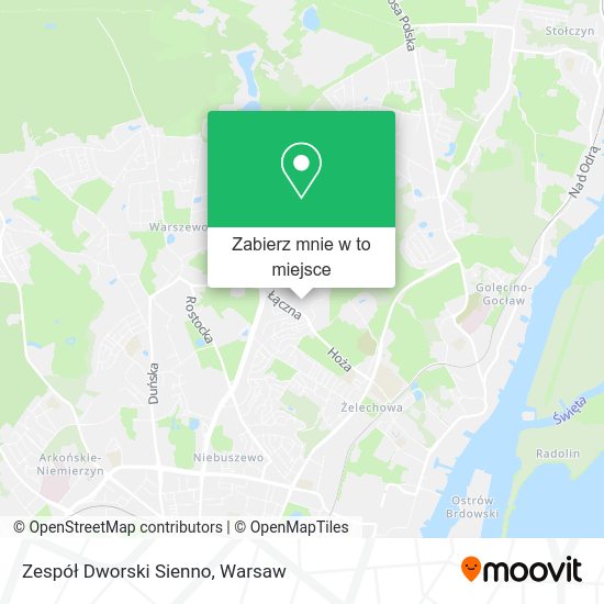 Mapa Zespół Dworski Sienno