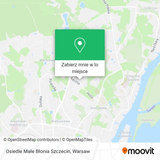 Mapa Osiedle Małe Błonia Szczecin