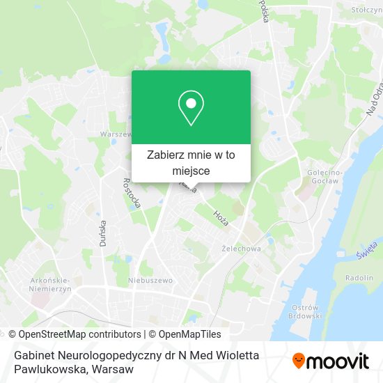 Mapa Gabinet Neurologopedyczny dr N Med Wioletta Pawlukowska