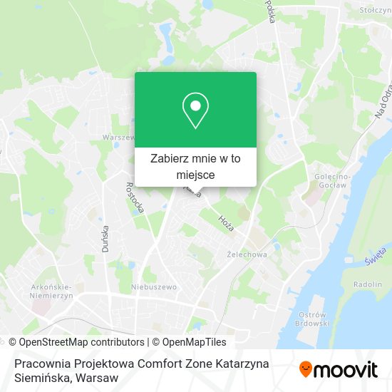 Mapa Pracownia Projektowa Comfort Zone Katarzyna Siemińska