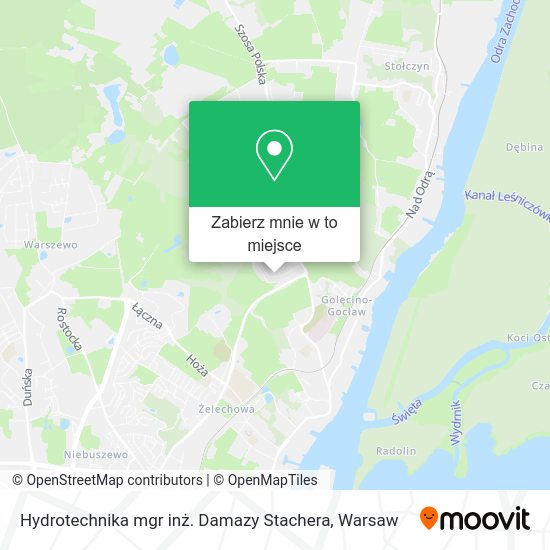 Mapa Hydrotechnika mgr inż. Damazy Stachera