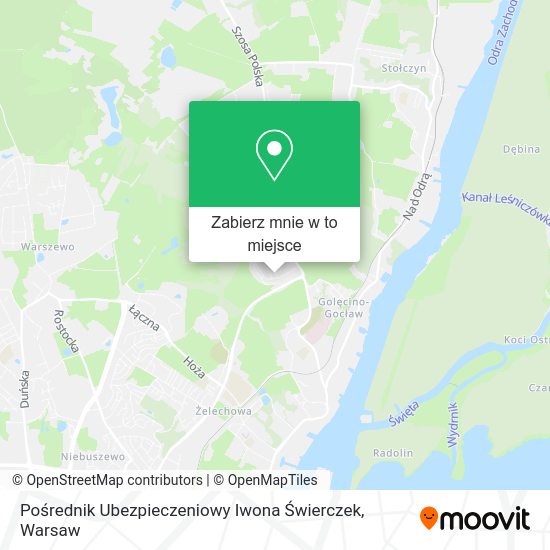 Mapa Pośrednik Ubezpieczeniowy Iwona Świerczek