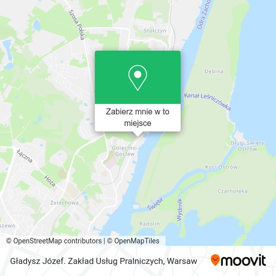 Mapa Gładysz Józef. Zakład Usług Pralniczych