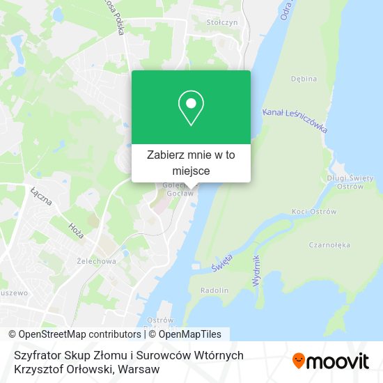 Mapa Szyfrator Skup Złomu i Surowców Wtórnych Krzysztof Orłowski