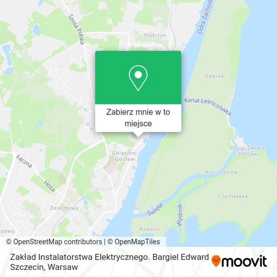 Mapa Zakład Instalatorstwa Elektrycznego. Bargiel Edward Szczecin