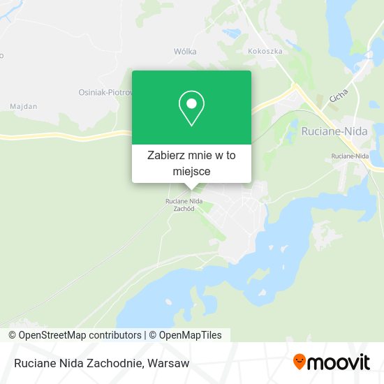 Mapa Ruciane Nida Zachodnie