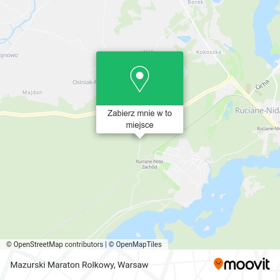 Mapa Mazurski Maraton Rolkowy