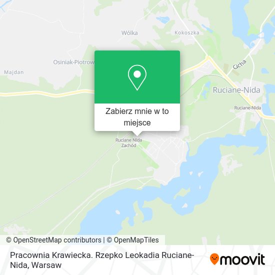 Mapa Pracownia Krawiecka. Rzepko Leokadia Ruciane-Nida