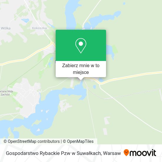 Mapa Gospodarstwo Rybackie Pzw w Suwałkach