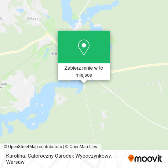 Mapa Karolina. Całoroczny Ośrodek Wypoczynkowy