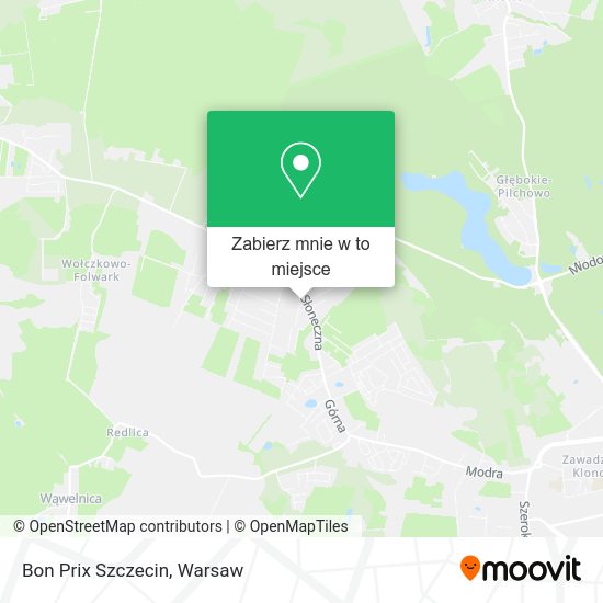 Mapa Bon Prix Szczecin