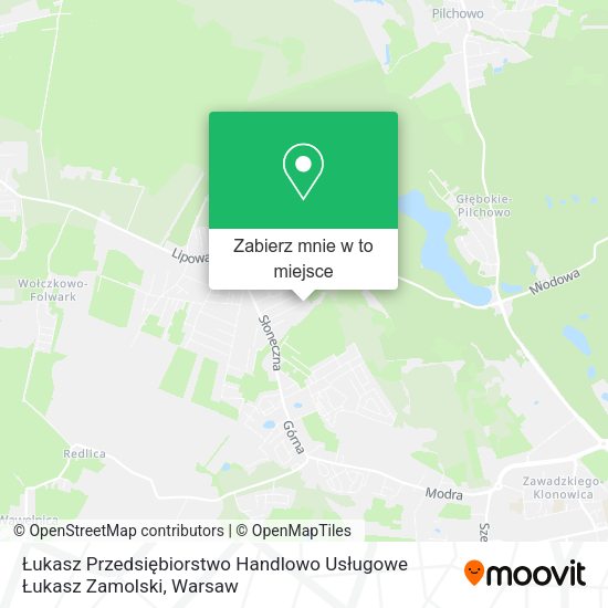 Mapa Łukasz Przedsiębiorstwo Handlowo Usługowe Łukasz Zamolski