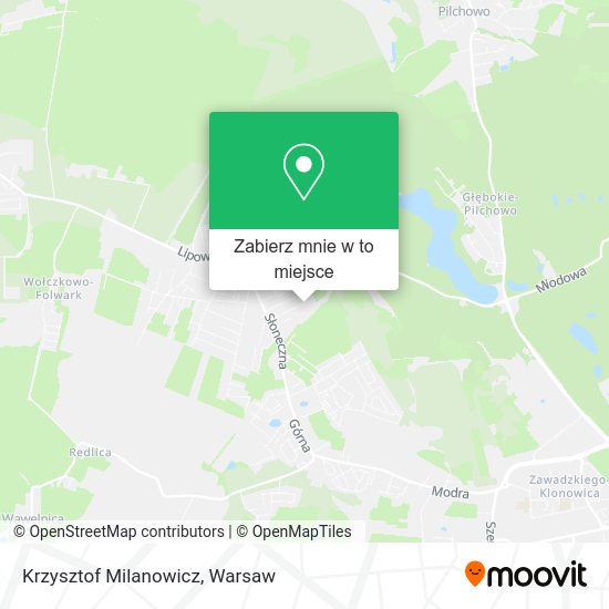 Mapa Krzysztof Milanowicz