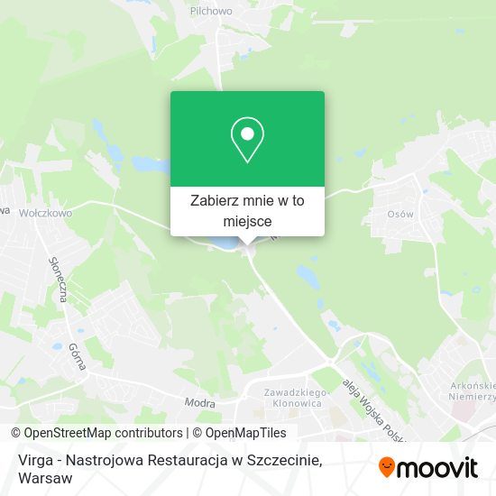 Mapa Virga - Nastrojowa Restauracja w Szczecinie