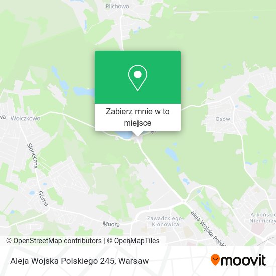 Mapa Aleja Wojska Polskiego 245