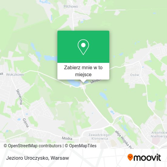 Mapa Jezioro Uroczysko