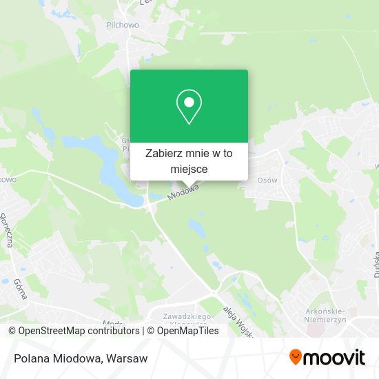 Mapa Polana Miodowa