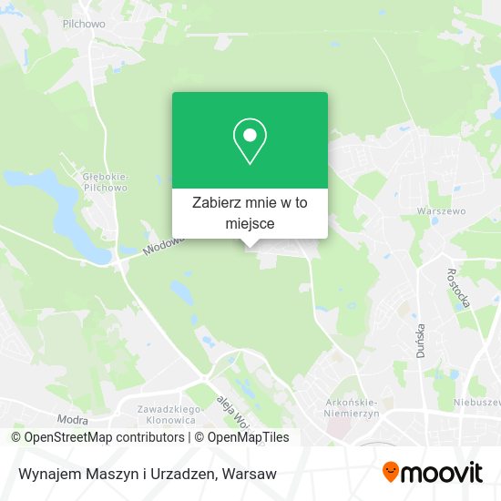 Mapa Wynajem Maszyn i Urzadzen