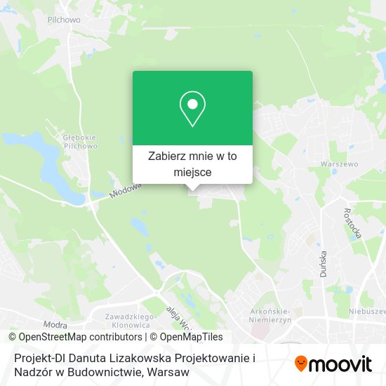 Mapa Projekt-Dl Danuta Lizakowska Projektowanie i Nadzór w Budownictwie