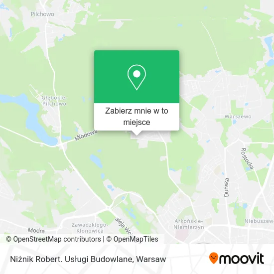 Mapa Niżnik Robert. Usługi Budowlane