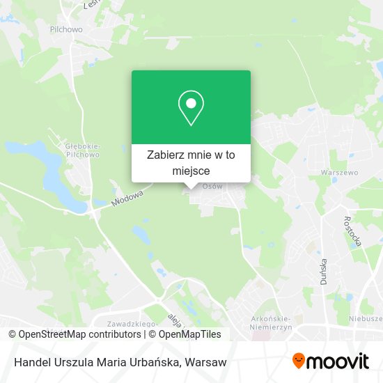 Mapa Handel Urszula Maria Urbańska