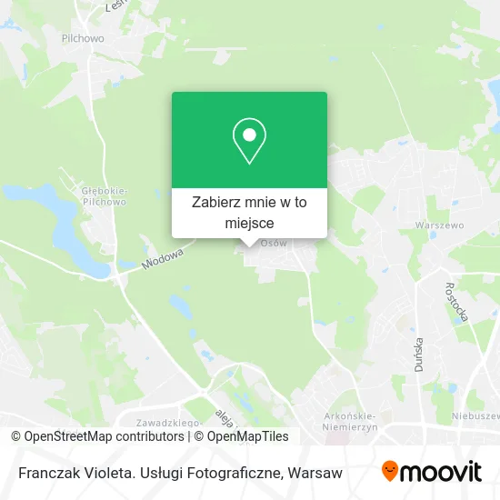 Mapa Franczak Violeta. Usługi Fotograficzne