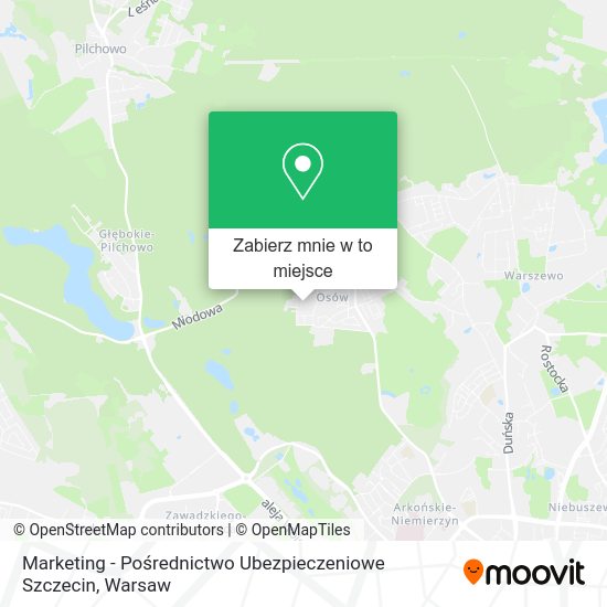 Mapa Marketing - Pośrednictwo Ubezpieczeniowe Szczecin