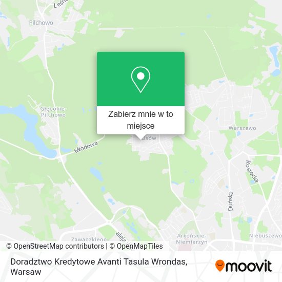 Mapa Doradztwo Kredytowe Avanti Tasula Wrondas