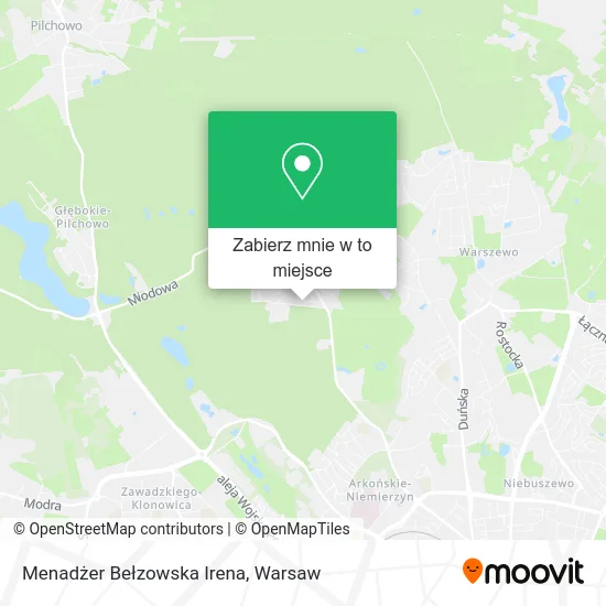 Mapa Menadżer Bełzowska Irena