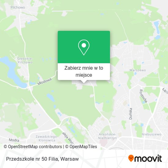 Mapa Przedszkole nr 50 Filia