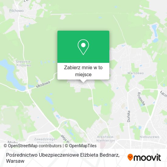 Mapa Pośrednictwo Ubezpieczeniowe Elżbieta Bednarz