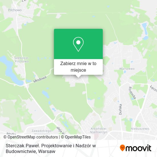 Mapa Sterczak Paweł. Projektowanie i Nadzór w Budownictwie