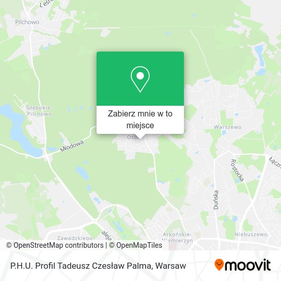 Mapa P.H.U. Profil Tadeusz Czesław Palma