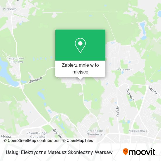 Mapa Usługi Elektryczne Mateusz Skonieczny