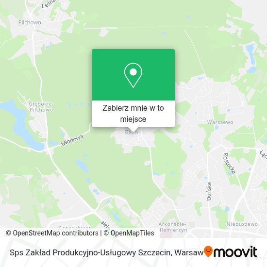 Mapa Sps Zakład Produkcyjno-Usługowy Szczecin