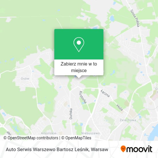 Mapa Auto Serwis Warszewo Bartosz Leśnik