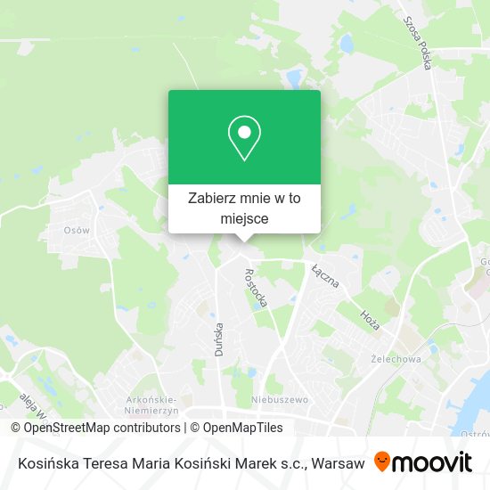 Mapa Kosińska Teresa Maria Kosiński Marek s.c.