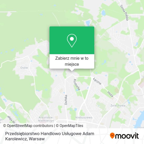 Mapa Przedsiębiorstwo Handlowo Usługowe Adam Karolewicz