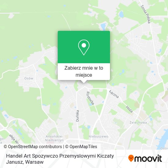 Mapa Handel Art Spozywczo Przemyslowymi Kiczaty Janusz