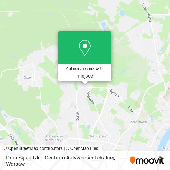 Mapa Dom Sąsiedzki - Centrum Aktywności Lokalnej