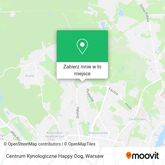 Mapa Centrum Kynologiczne Happy Dog